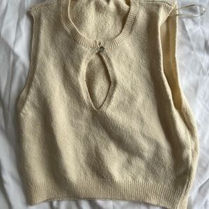 Zara keyhole knit top